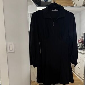 Zara Black Long Sleeve Dress